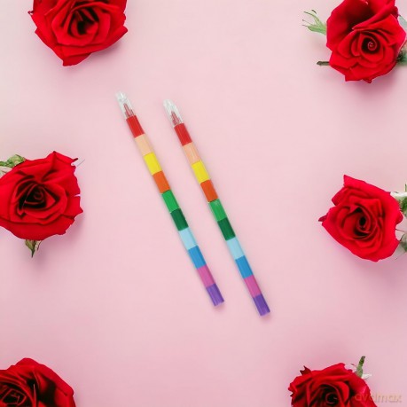 10-in-1 Waskrijt Pen 2st.