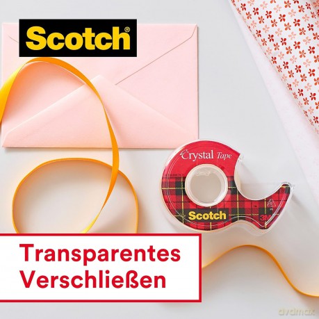 Scotch: 12 + 2 GRATIS: Scotch Crystal Klebefilm