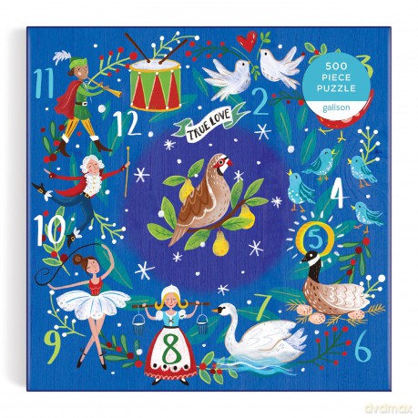 12 Days Wreath 500 Piece Puzzle [KSIĄŻKA]