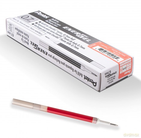 Pentel: 12 Pentel LR7 Gelschreiberminen koralle