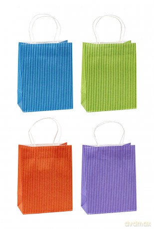 Tsi: 12 TSI Geschenktźten STREIFEN blau,grźn,