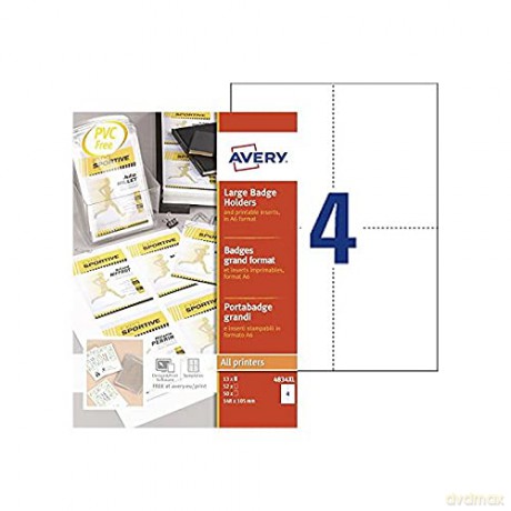 Avery Zweckform: 13 AVERY Zweckform XL Namensschilder mit