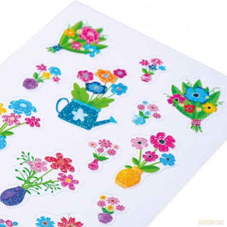 15 HERMA Aufkleber Blumen