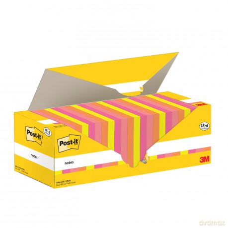 Post-Itâž: 18 + 6 GRATIS: Post-it Haftnotizen farb