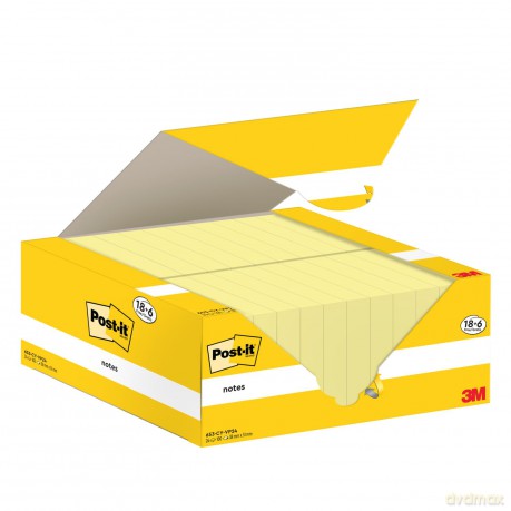 Post-Itâž: 18 + 6 GRATIS: Post-it Haftnotizen gelb