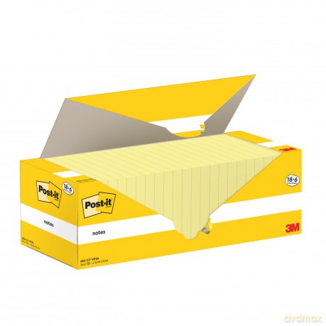 Post-Itâž: 18 + 6 GRATIS: Post-it Haftnotizen gelb