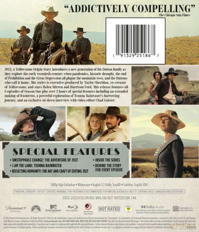 1923: A Yellowstone Origin Story: Season One [3xBlu-Ray]