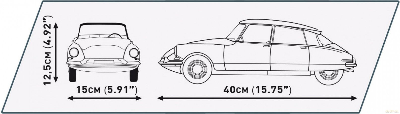 1956 CITROEN DS. 19 Scale 1:12