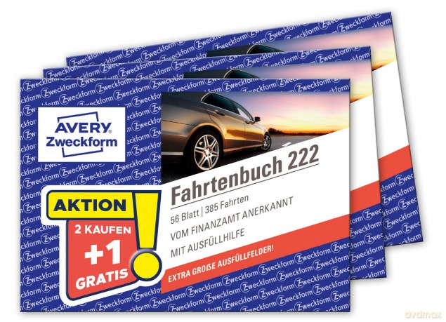Avery Zweckform: 2 + 1 GRATIS: 2 AVERY Zweckform Fahrtenb