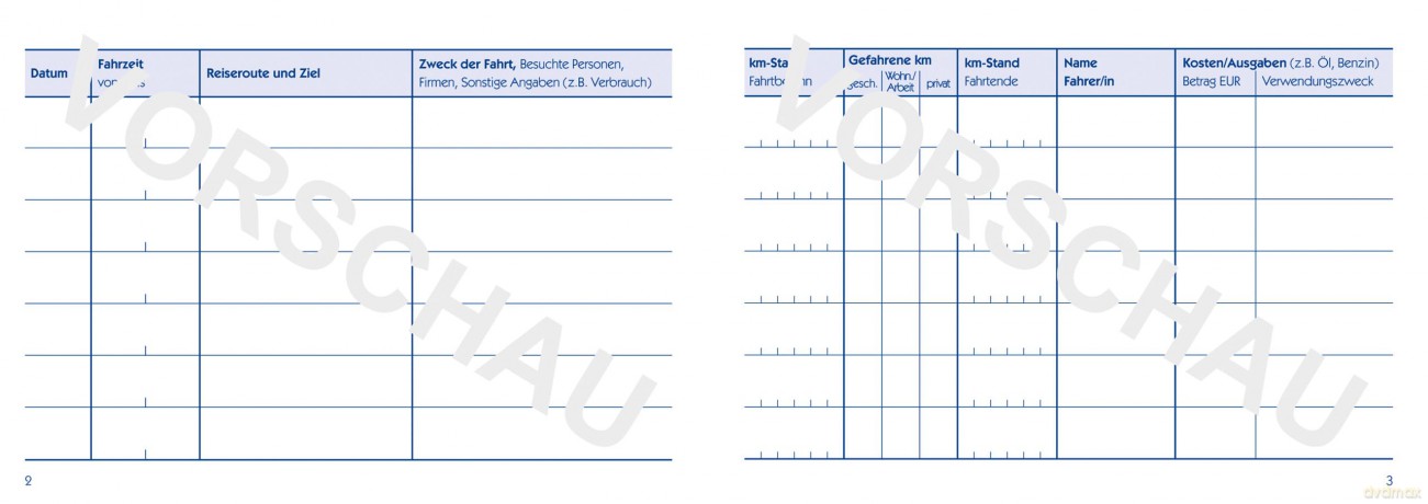 Avery Zweckform: 2 + 1 GRATIS: 2 AVERY Zweckform Fahrtenb