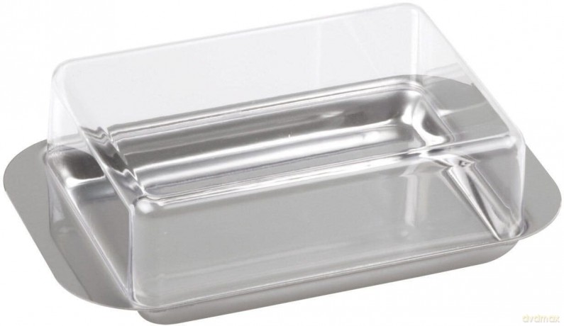2 chg Butterdosen 4,5 cm hoch silber