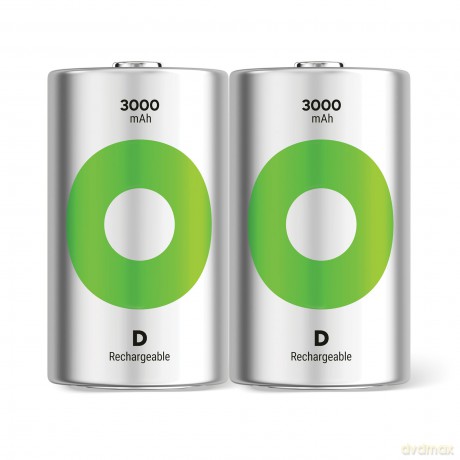 Gp: 2 GP Akkus ReCyko+ Mono D 3.000 mAh