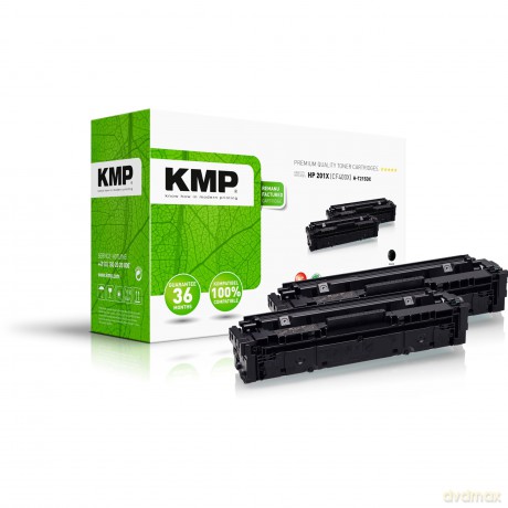 2 KMP H-T215DX schwarz Toner ersetzen HP