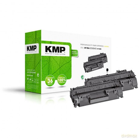 2 KMP H-T235D schwarz Toner ersetzen HP