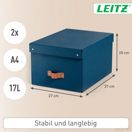Leitz: 2 LEITZ Puro Aufbewahrungsboxen 17,0 l d