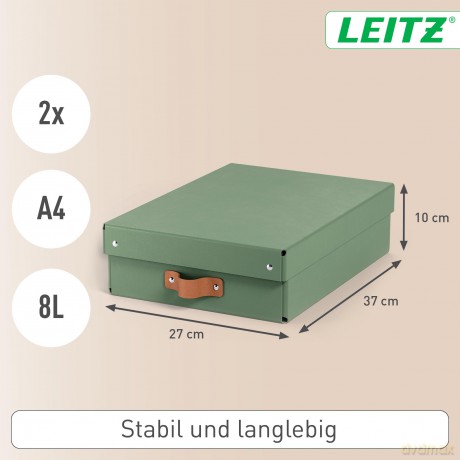 Leitz: 2 LEITZ Puro Aufbewahrungsboxen 8,0 l gr