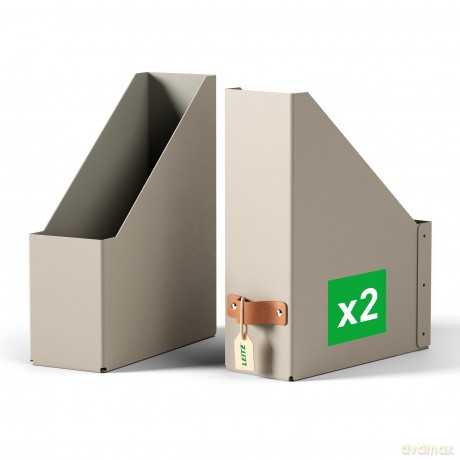 Leitz: 2 LEITZ Stehsammler Puro 24710012 beige