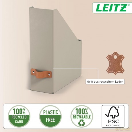 Leitz: 2 LEITZ Stehsammler Puro 24710012 beige