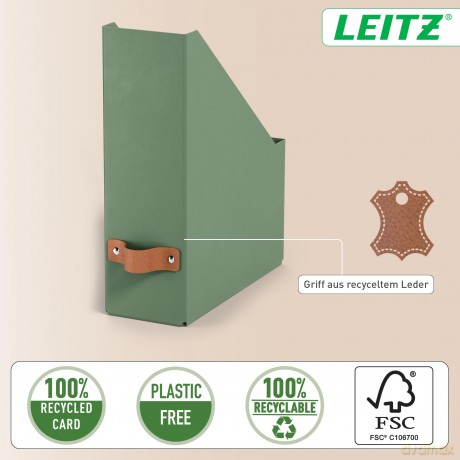 Leitz: 2 LEITZ Stehsammler Puro 24710050 grźn K