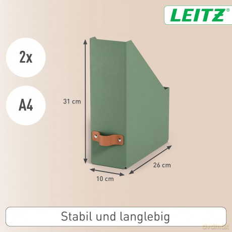 Leitz: 2 LEITZ Stehsammler Puro 24710050 grźn K