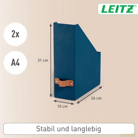 Leitz: 2 LEITZ Stehsammler Puro 24710068 dunkel