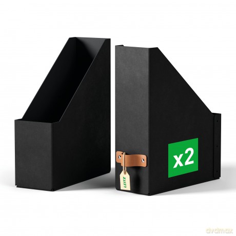 Leitz: 2 LEITZ Stehsammler Puro 24710095 schwar