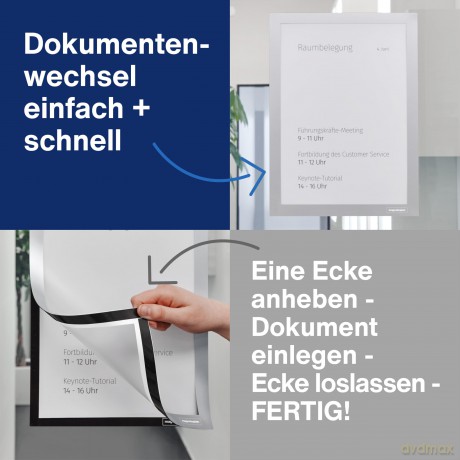 Magnetoplan: 2 magnetoplan Magnetrahmen selbstklebend