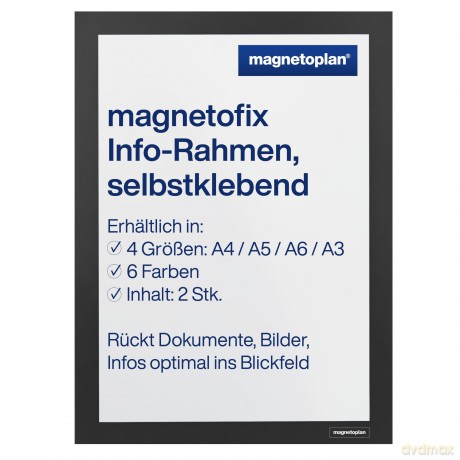 Magnetoplan: 2 magnetoplan Magnetrahmen selbstklebend