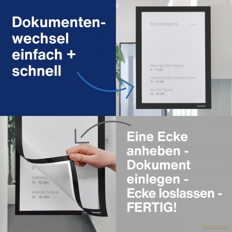 Magnetoplan: 2 magnetoplan Magnetrahmen selbstklebend
