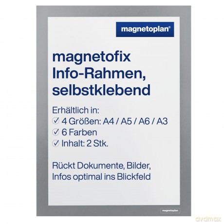 Magnetoplan: 2 magnetoplan Magnetrahmen selbstklebend