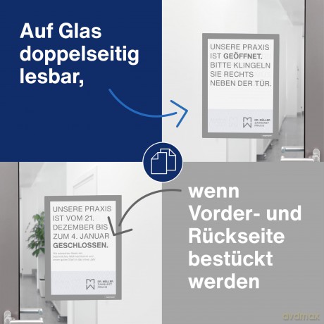 Magnetoplan: 2 magnetoplan Magnetrahmen selbstklebend