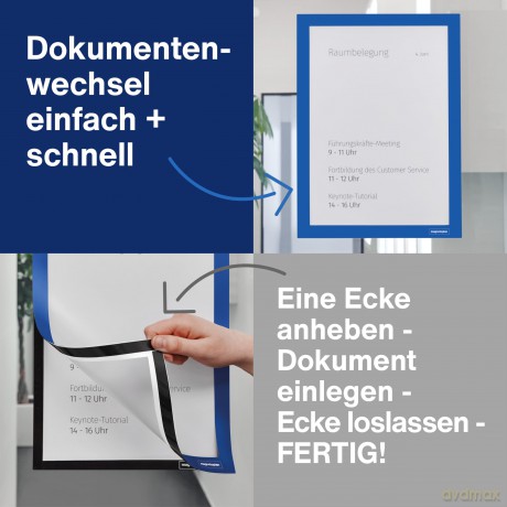 Magnetoplan: 2 magnetoplan Magnetrahmen selbstklebend