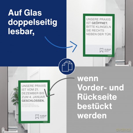 Magnetoplan: 2 magnetoplan Magnetrahmen selbstklebend