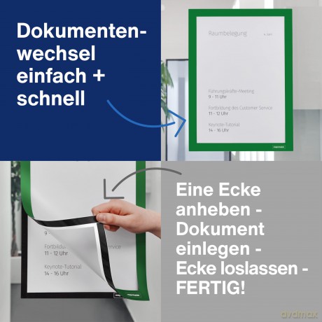 Magnetoplan: 2 magnetoplan Magnetrahmen selbstklebend