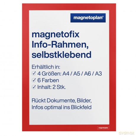 Magnetoplan: 2 magnetoplan Magnetrahmen selbstklebend