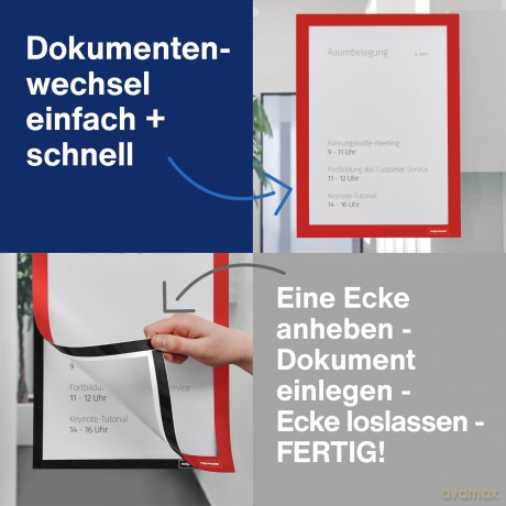 Magnetoplan: 2 magnetoplan Magnetrahmen selbstklebend