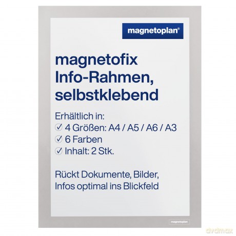 Magnetoplan: 2 magnetoplan Magnetrahmen selbstklebend