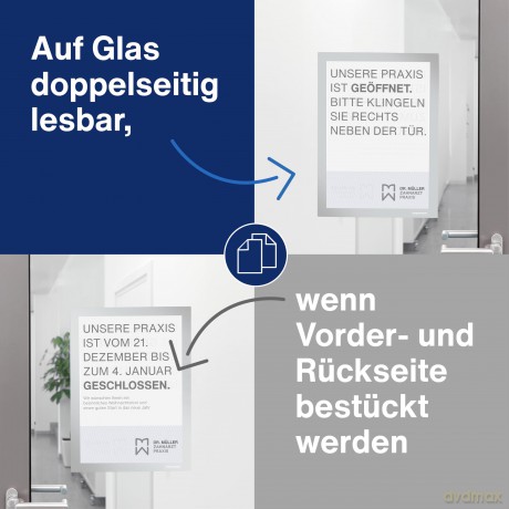 Magnetoplan: 2 magnetoplan Magnetrahmen selbstklebend