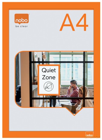 Nobo: 2 nobo Magnetrahmen selbstklebend orange