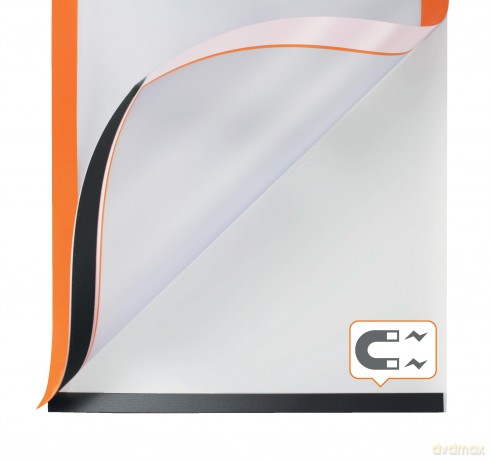 Nobo: 2 nobo Magnetrahmen selbstklebend orange