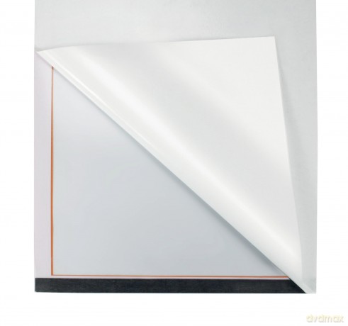 Nobo: 2 nobo Magnetrahmen selbstklebend orange
