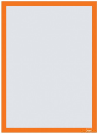 Nobo: 2 nobo Magnetrahmen selbstklebend orange