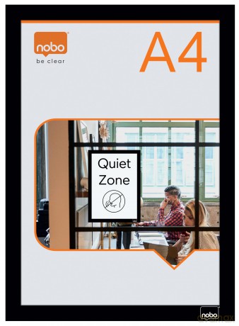 Nobo: 2 nobo Magnetrahmen selbstklebend schwar