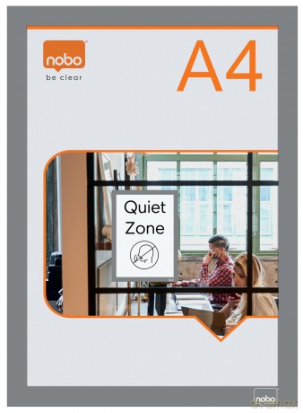 Nobo: 2 nobo Magnetrahmen selbstklebend silber