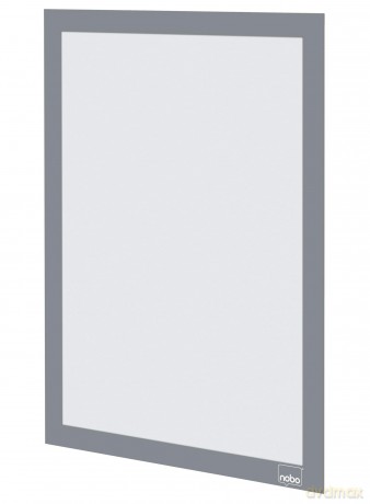 Nobo: 2 nobo Magnetrahmen selbstklebend silber