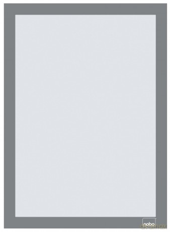 Nobo: 2 nobo Magnetrahmen selbstklebend silber