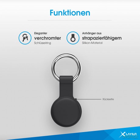2 XLAYER Schlźsselanhnger Apple AirTag
