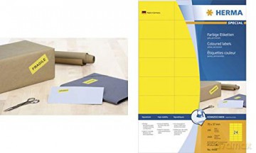 2.400 HERMA Etiketten 4407 rot