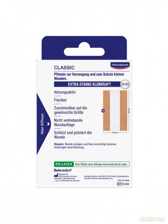 20 Hansaplast Pflaster CLASSIC 480821300
