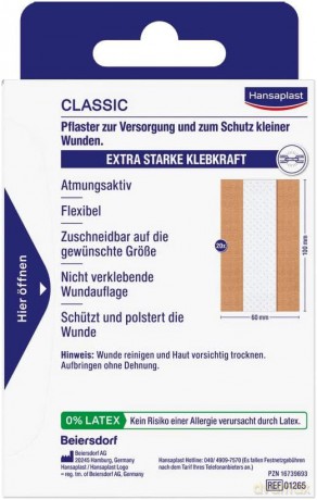 20 Hansaplast Pflaster CLASSIC 480821300